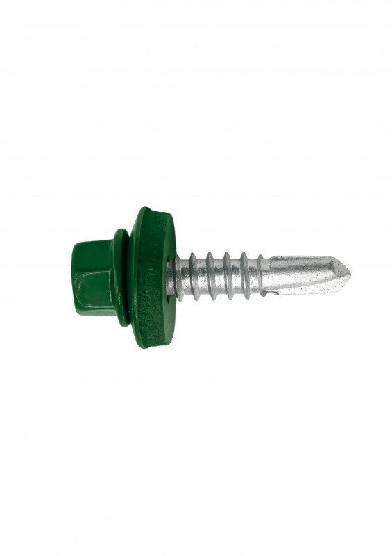 Саморез кровельный RAL6005 5,5х19 зелёный