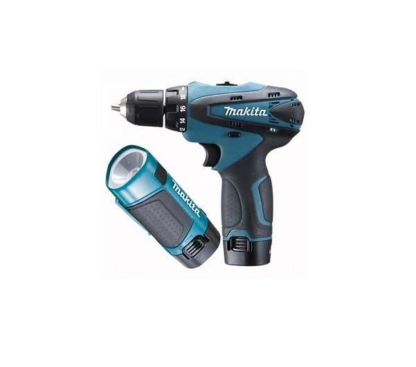 Шуруповерт аккумуляторный+фонарь DF330DWLE Makita