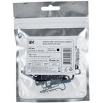 Дюбель-хомут кабельный 6х12 для плоского кабеля черный