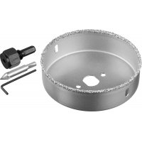 Коронка-чашка по кафелю карбид вольфрама 102мм L 25мм ЗУБР