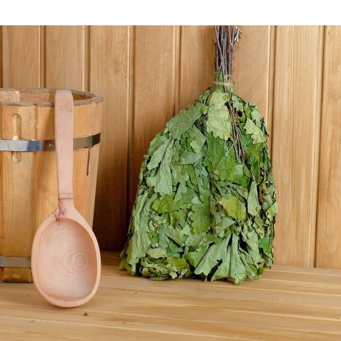 Веник березовый банная линия с мятой