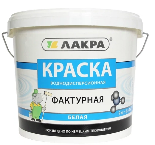 Краска фактурная белая 9кг