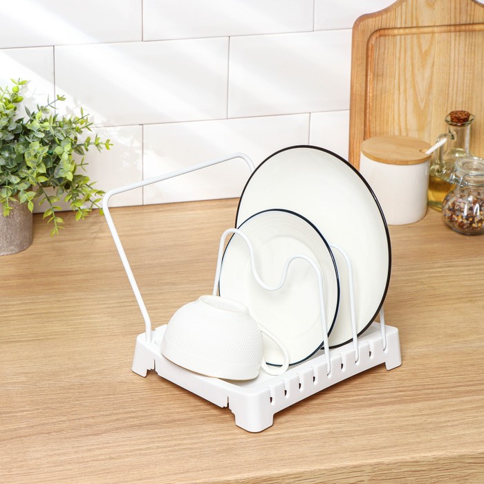 Держатель для кухонных принадлежностей с поддоном