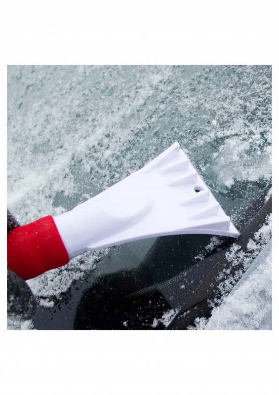 Щетка авто со скребком телескопическая 90-120см Skyway