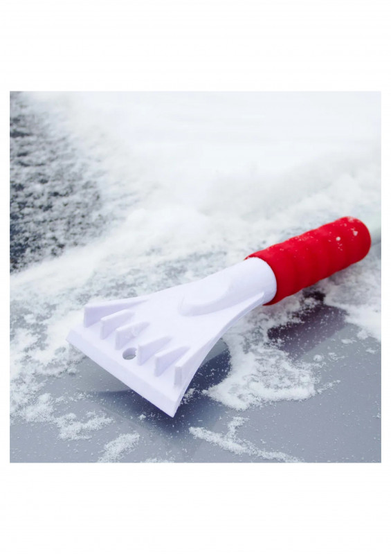 Щетка авто со скребком телескопическая 90-120см Skyway